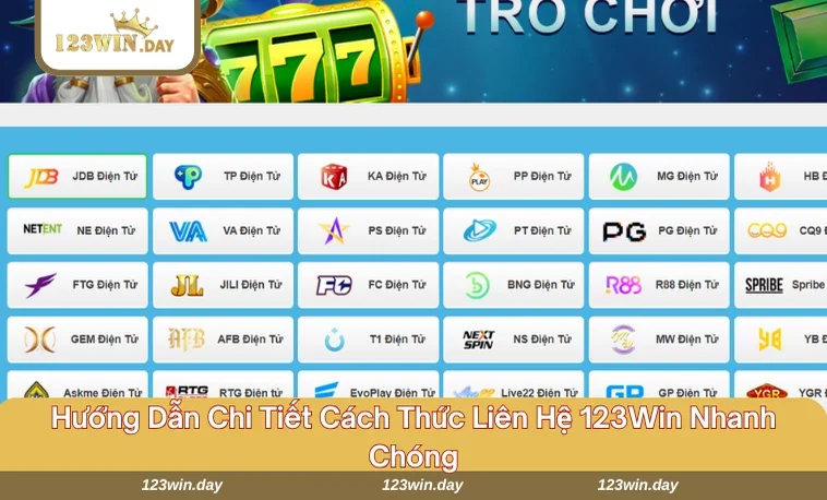  Những kênh liên hệ 123WIn nhanh chóng và tiện lợi nhất hiện nay